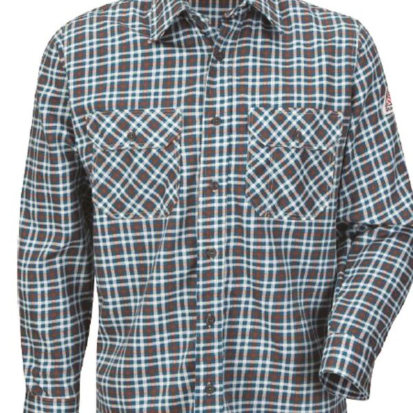 Plaid Long Sleeve Uniform Shirt Thumbnail